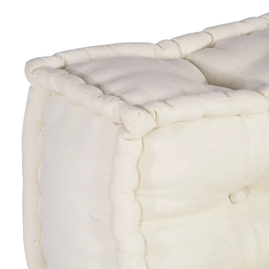 Unité de canapé modulaire 3 pcs Crème Tissu - 9