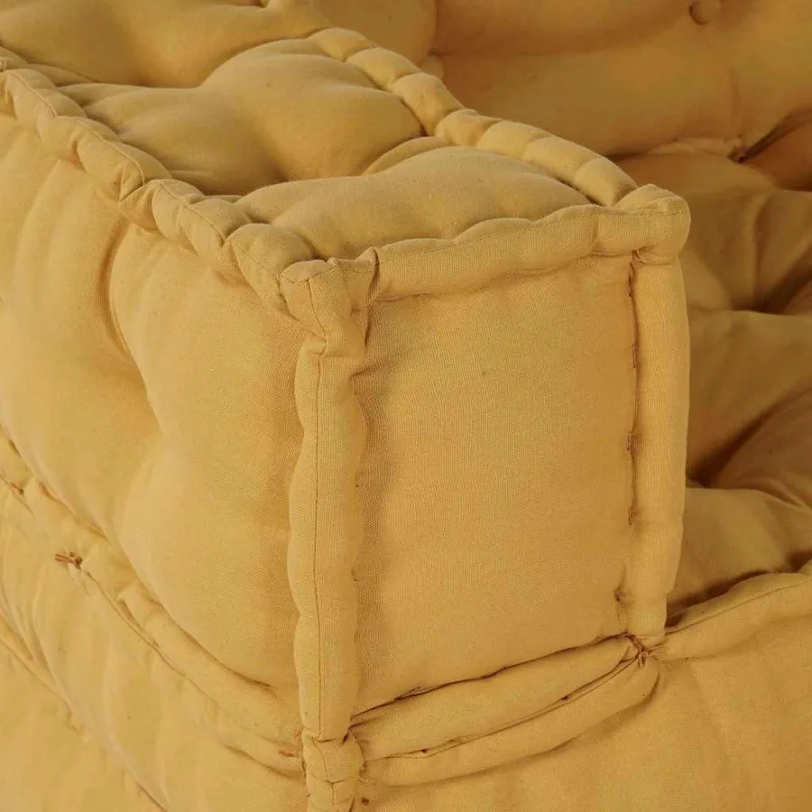 Unité de canapé modulaire 4 pcs Jaune Tissu - 13