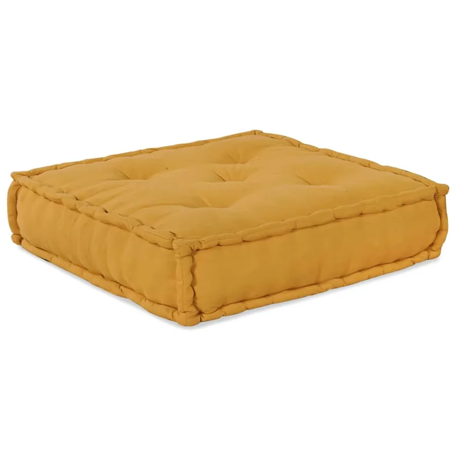 Unité de canapé modulaire 4 pcs Jaune Tissu - 4