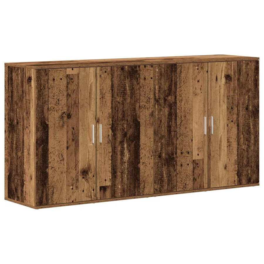 Buffet 2 pcs Bois ancien 79 x 38 x 80 cm Bois d'ingénierie - 2