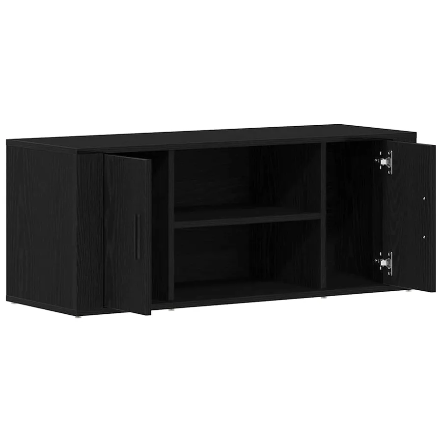 Meuble TV Chêne noir 100 x 35 x 40 cm Bois d'ingénierie - 5