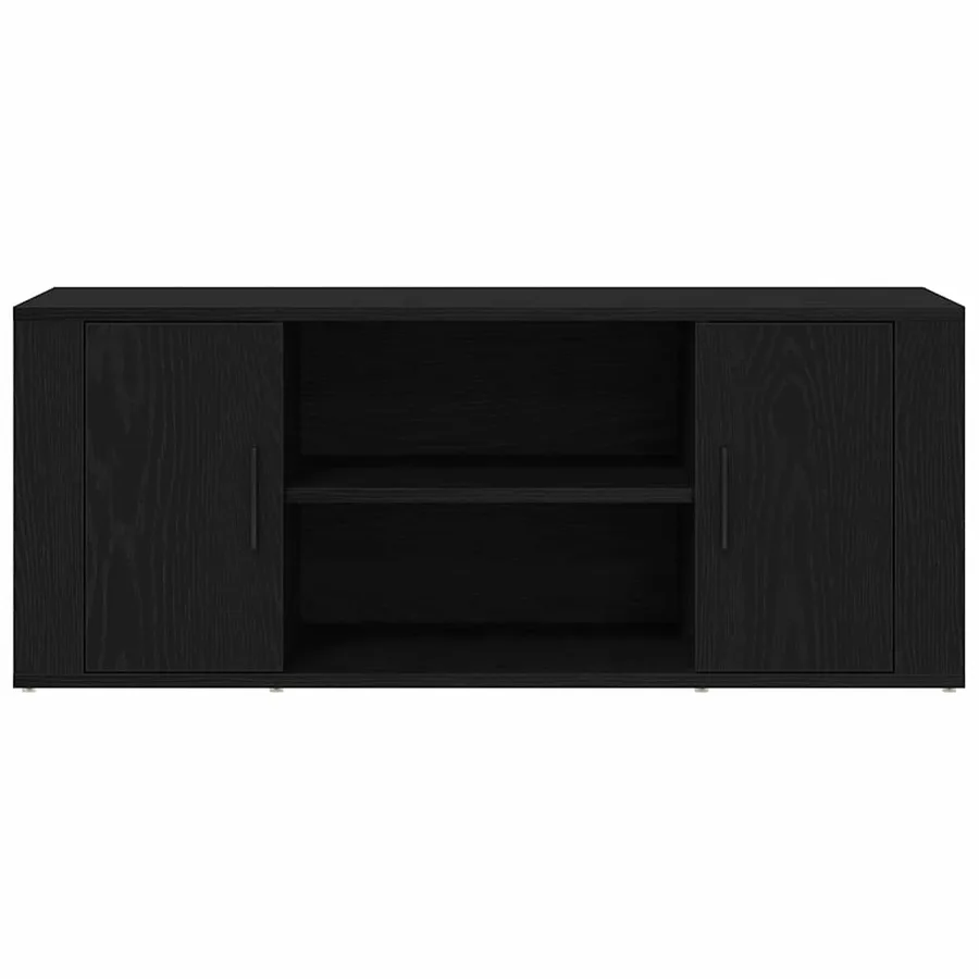 Meuble TV Chêne noir 100 x 35 x 40 cm Bois d'ingénierie - 6