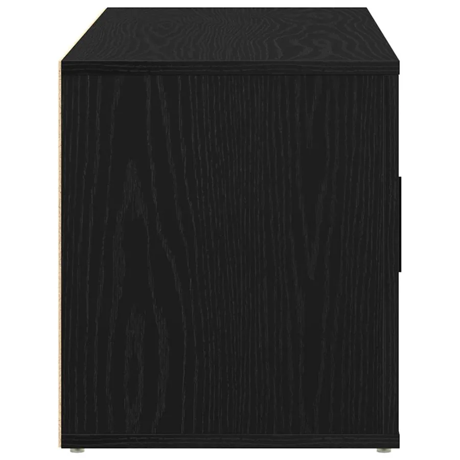 Meuble TV Chêne noir 100 x 35 x 40 cm Bois d'ingénierie - 7