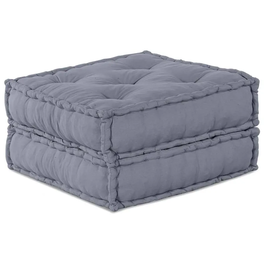 Unité de canapé modulaire 2 pcs Gris 140 x 70 x 36 cm Tissu - 2