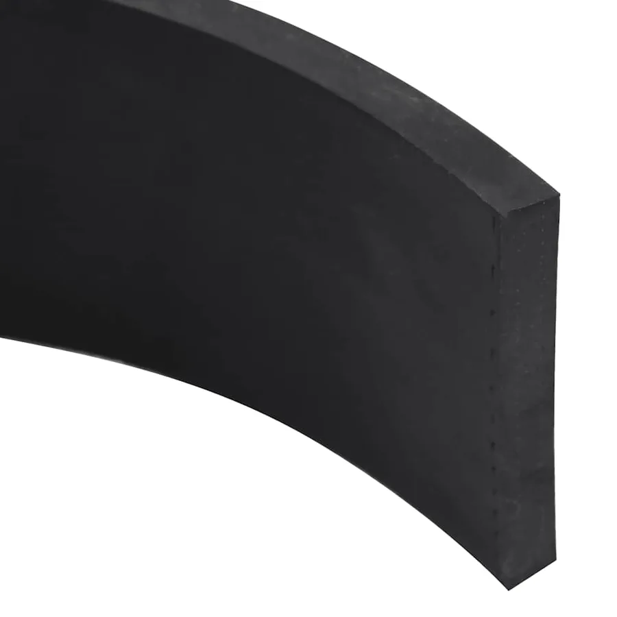 Bordure en caoutchouc de chasse-neige noir 200x8x1 cm - 4
