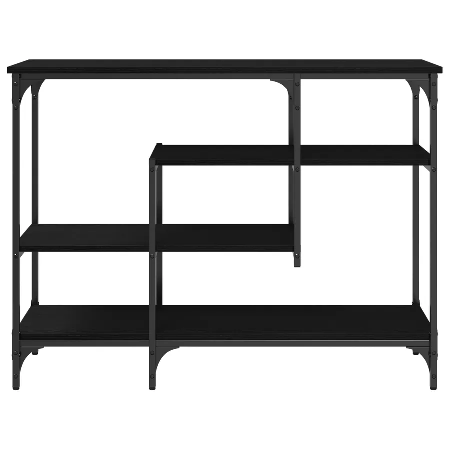 Table Console avec étagère Chêne noir 100 x 35 x 75 cm - 5