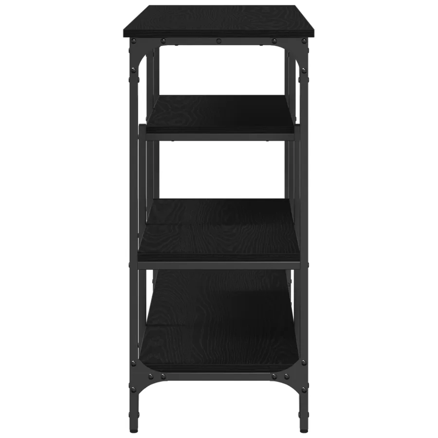 Table Console avec étagère Chêne noir 100 x 35 x 75 cm - 6