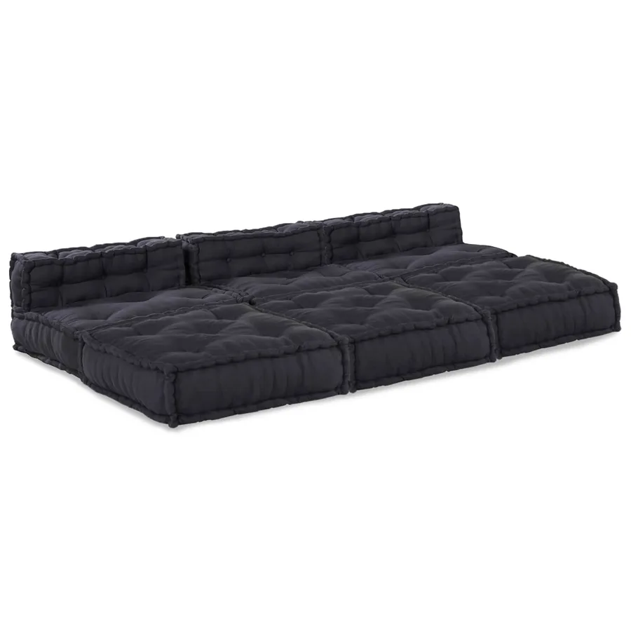 Unité de canapé modulaire 4 pcs Anthracite Tissu - 4