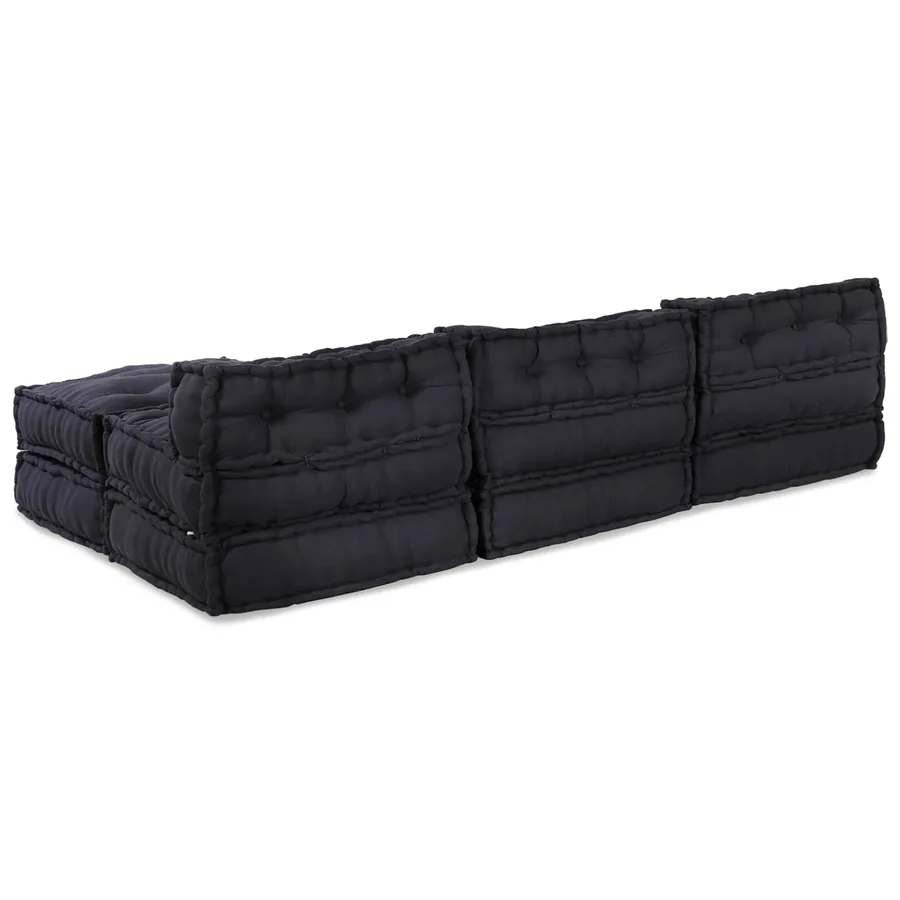 Unité de canapé modulaire 4 pcs Anthracite Tissu - 6