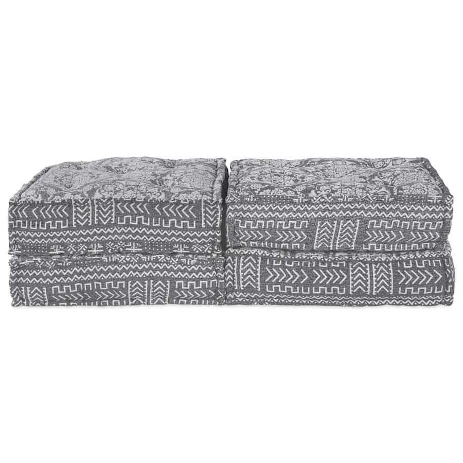 Unité de canapé modulaire 2 pcs Gris clair 140 x 70 x 36 cm - 5