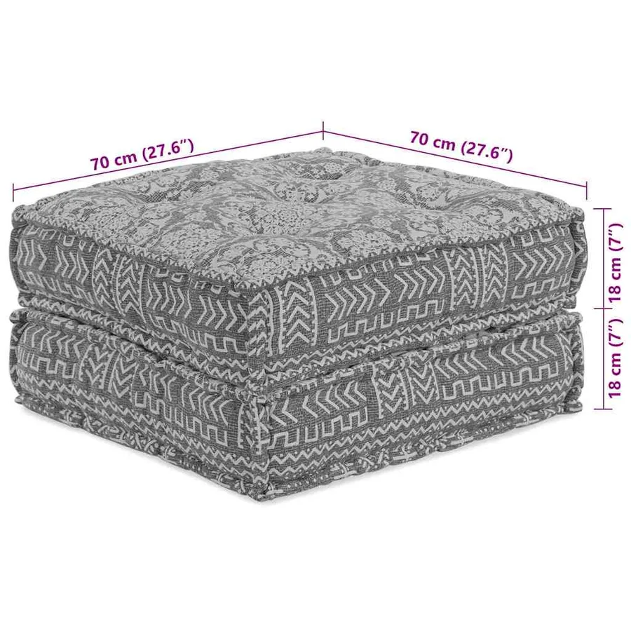 Unité de canapé modulaire 2 pcs Gris clair 140 x 70 x 36 cm - 9