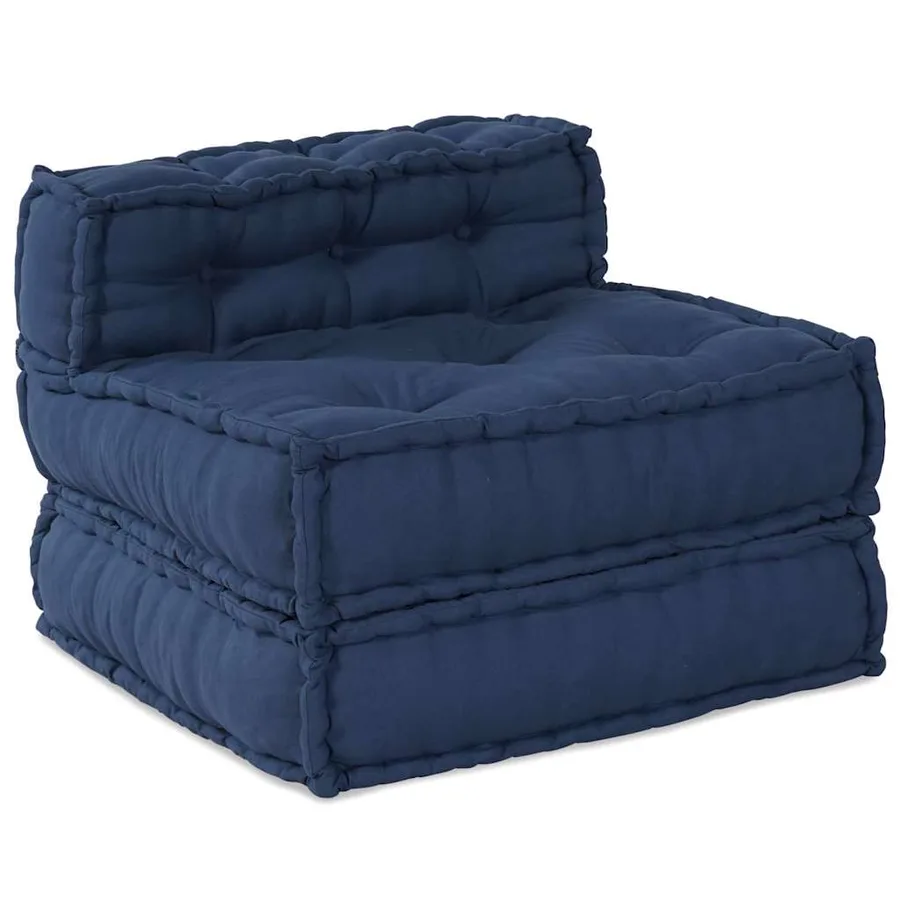 Unité de canapé modulaire 4 pcs Indigo Tissu - 6