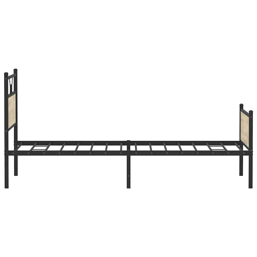 Cadre de lit sans matelas chêne sonoma 100x190 cm - 7
