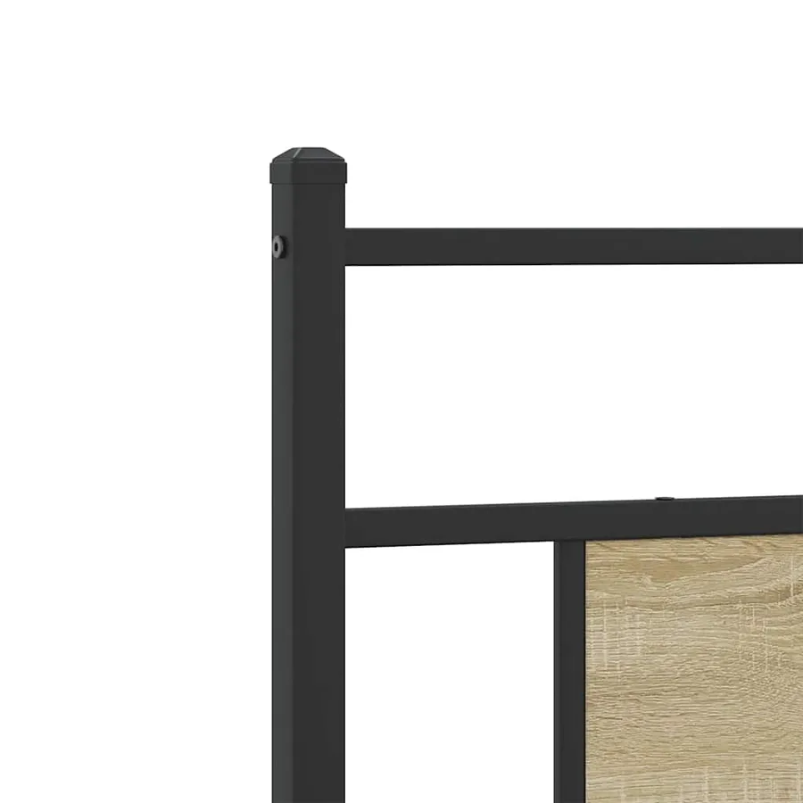 Cadre de lit sans matelas chêne sonoma 100x190 cm - 9