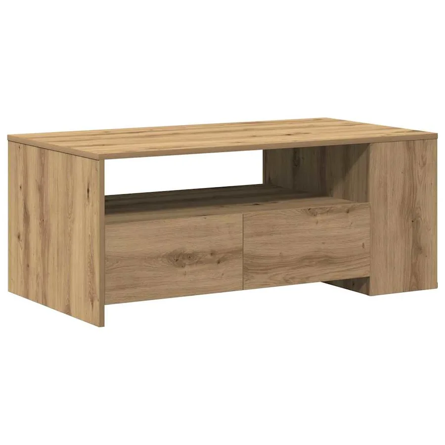 Table basse Chêne artisanal 102 x 55 x 43,5 cm - 2