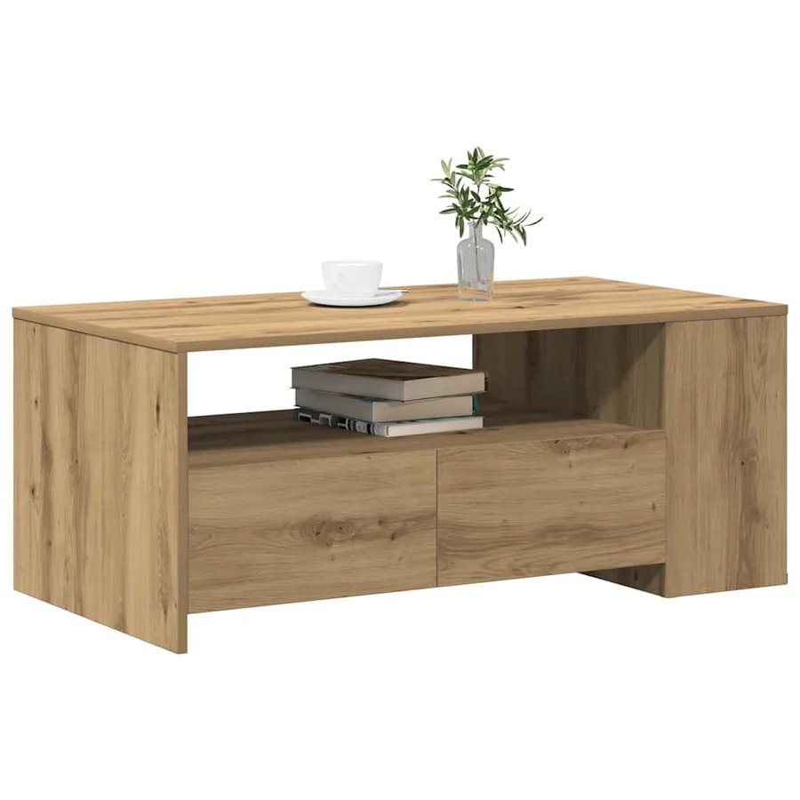 Table basse Chêne artisanal 102 x 55 x 43,5 cm - 3