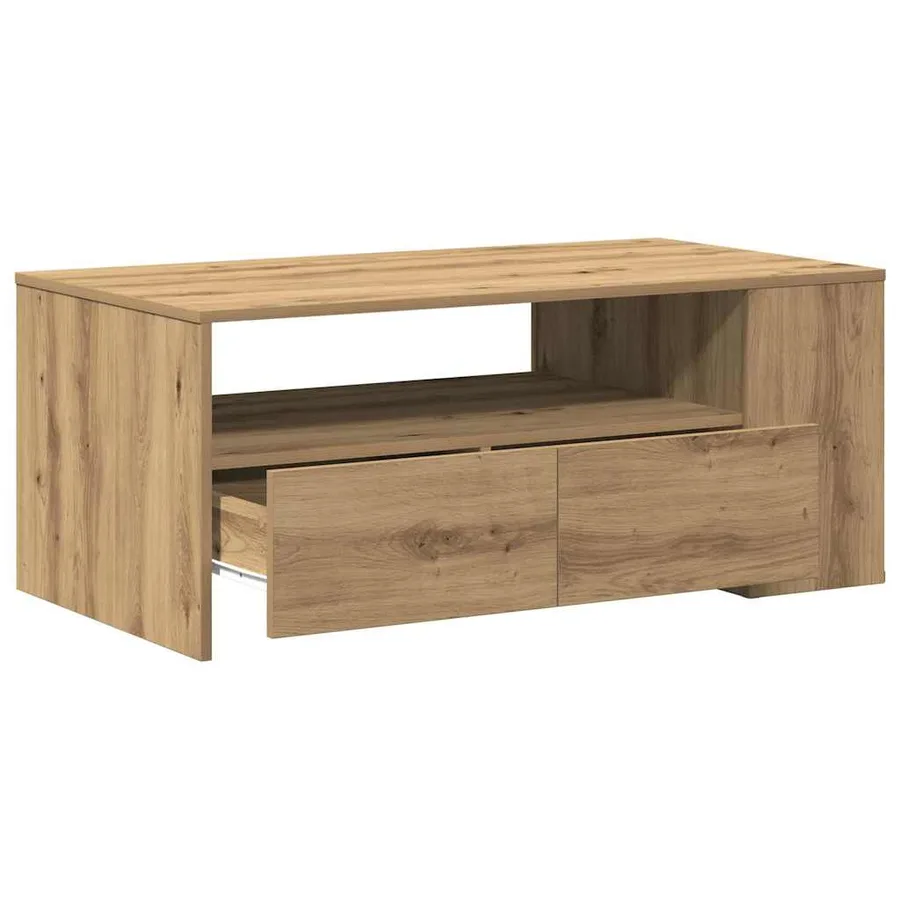Table basse Chêne artisanal 102 x 55 x 43,5 cm - 5