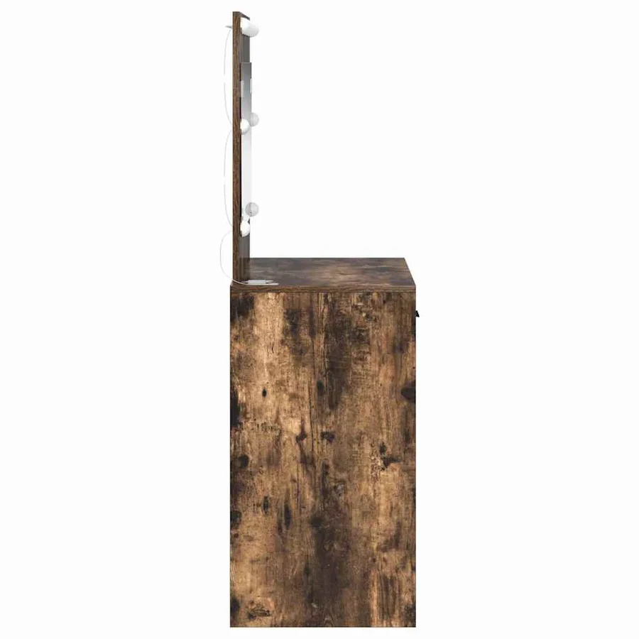 Table de Toilette avec tiroir Chêne fumé 78,5 x 41 x 135 cm - 6