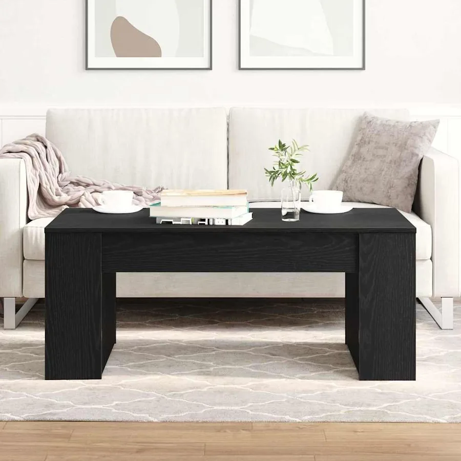 Table basse Chêne noir 102 x 55 x 42 cm Bois d'ingénierie