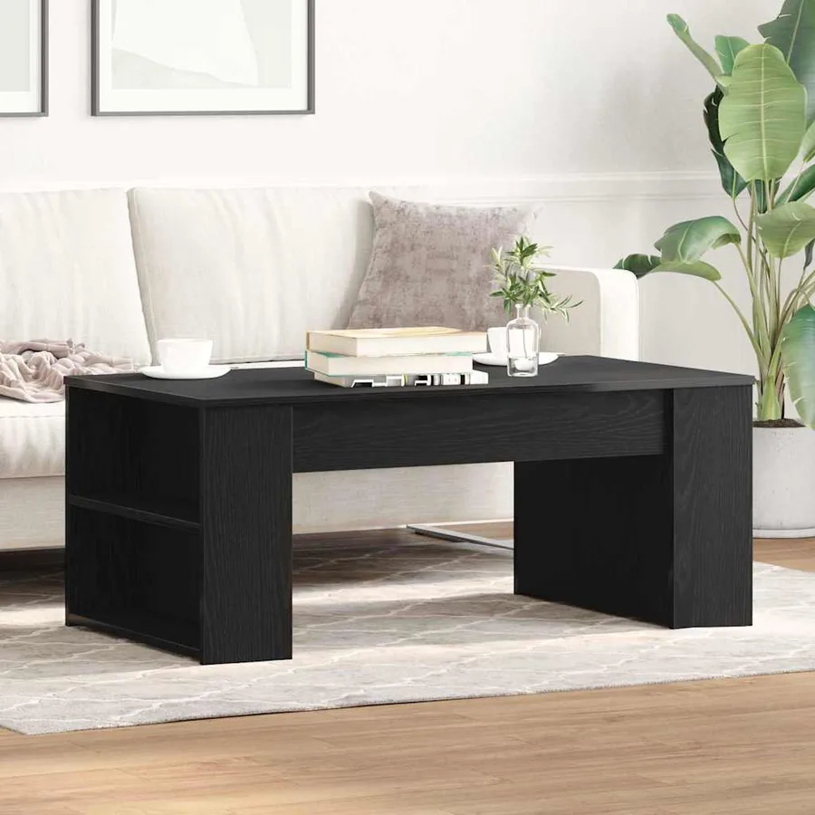 Table basse Chêne noir 102 x 55 x 42 cm Bois d'ingénierie - 4