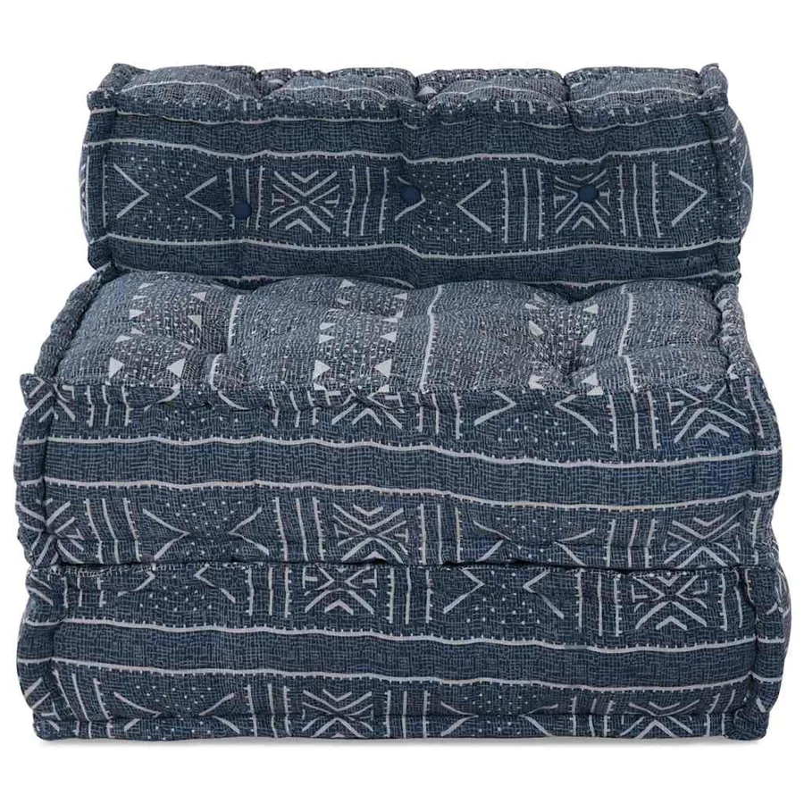 Unité de canapé modulaire Impression Indigo 70 x 70 x 56 cm - 5