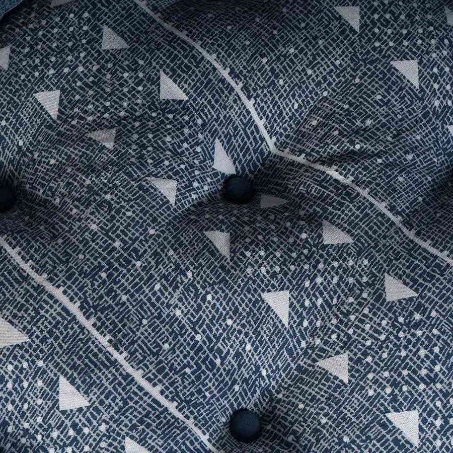 Unité de canapé modulaire Impression Indigo 70 x 70 x 56 cm - 9