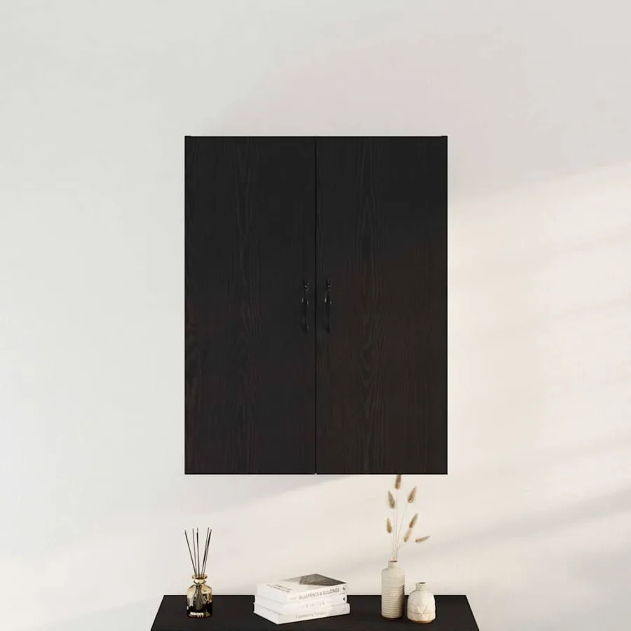 Meuble mural Chêne noir 69,5 x 34 x 180 cm Bois d'ingénierie - 4