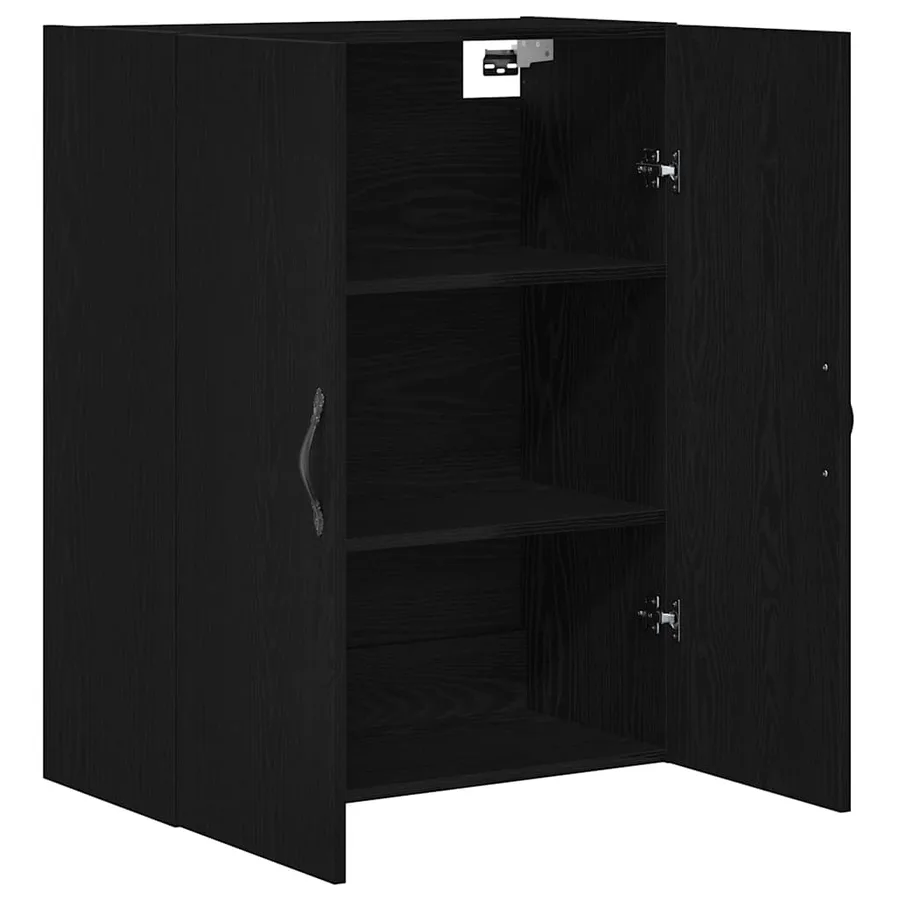 Meuble mural Chêne noir 69,5 x 34 x 180 cm Bois d'ingénierie - 5