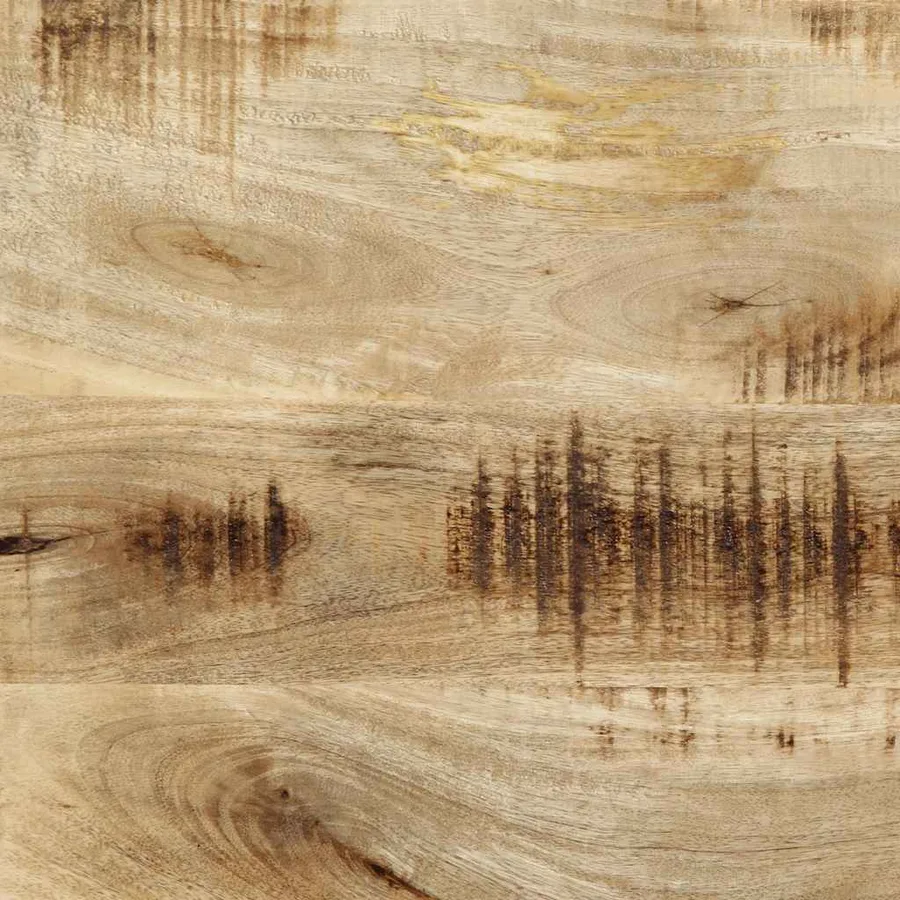 Tête de lit 100 cm bois massif manguier et fer - 10