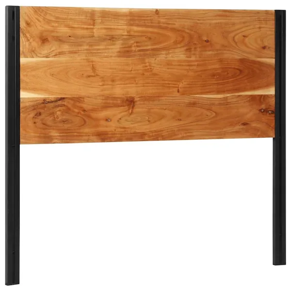 Tête de lit 120 cm bois massif d'acacia et fer