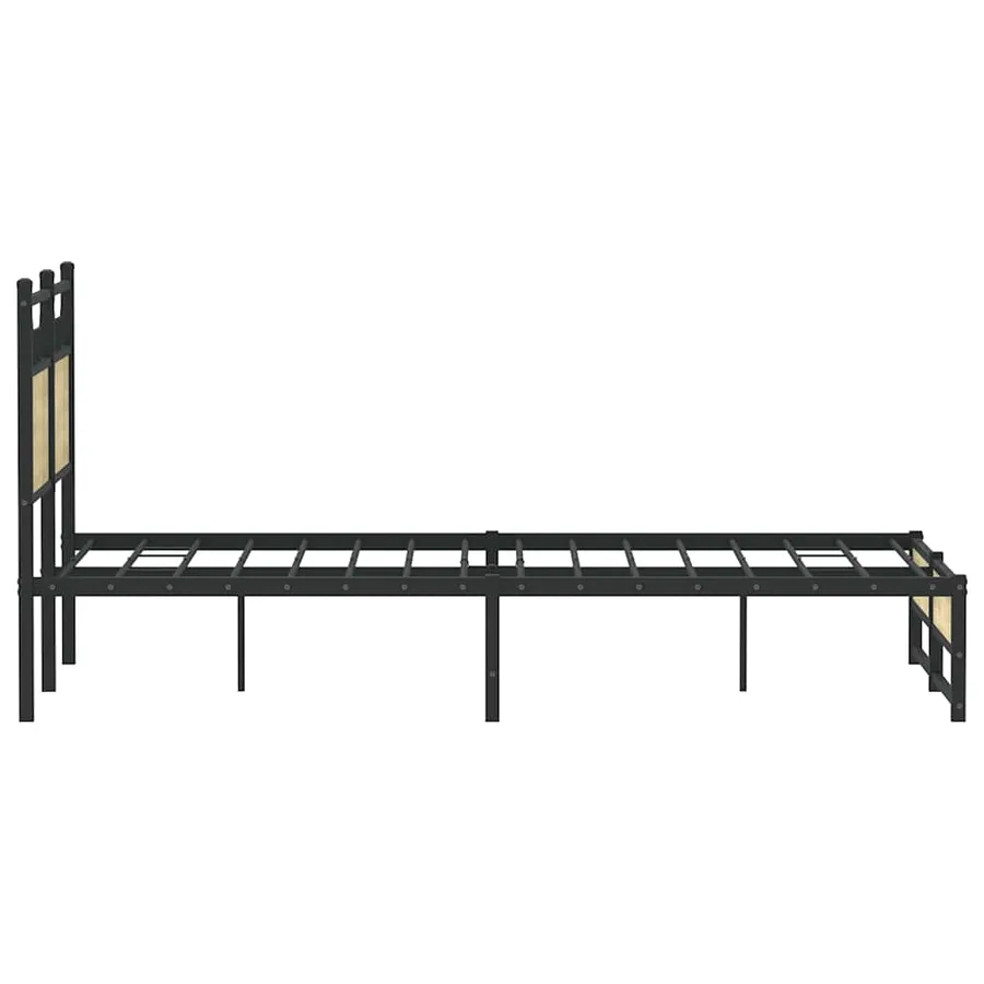 Cadre de lit sans matelas chêne sonoma 120x200 cm - 7