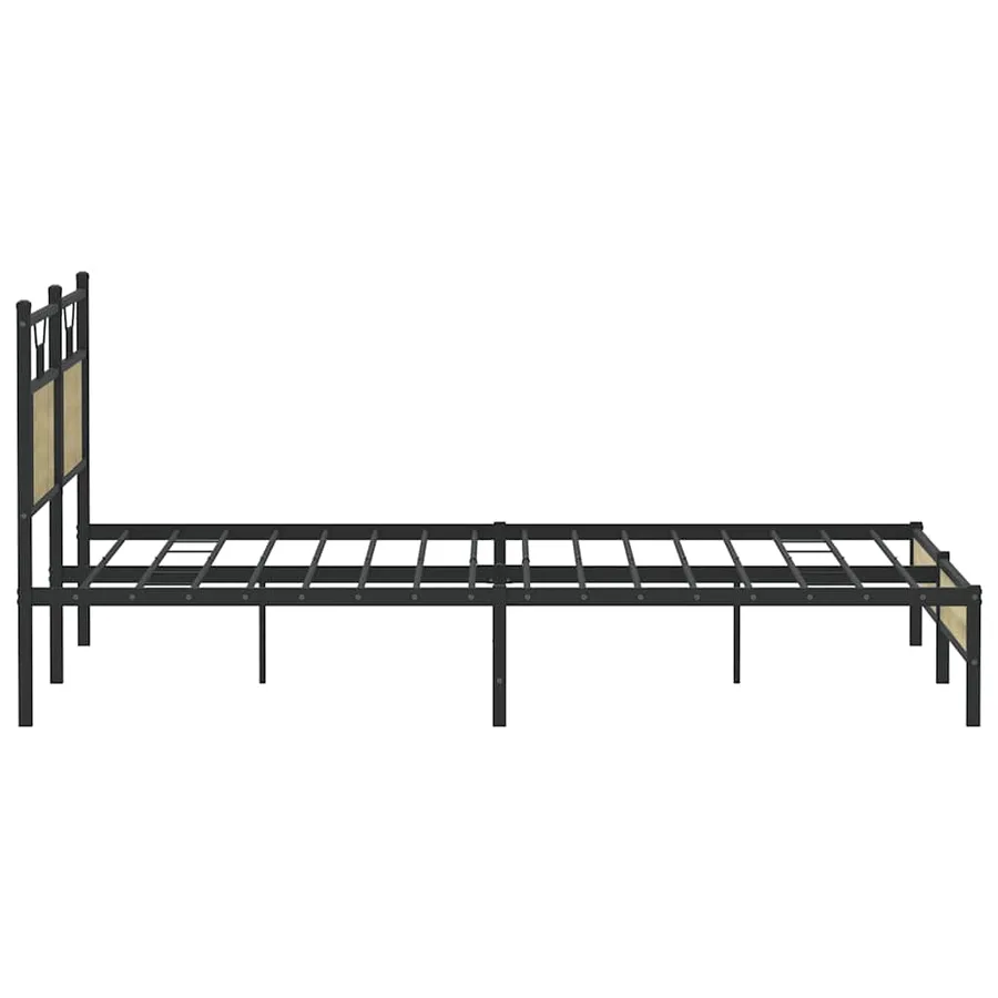 Cadre de lit sans matelas chêne sonoma 183x203 cm - 7