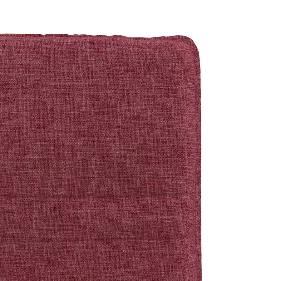 Chaises à manger lot de 4 rouge bordeaux tissu - 7