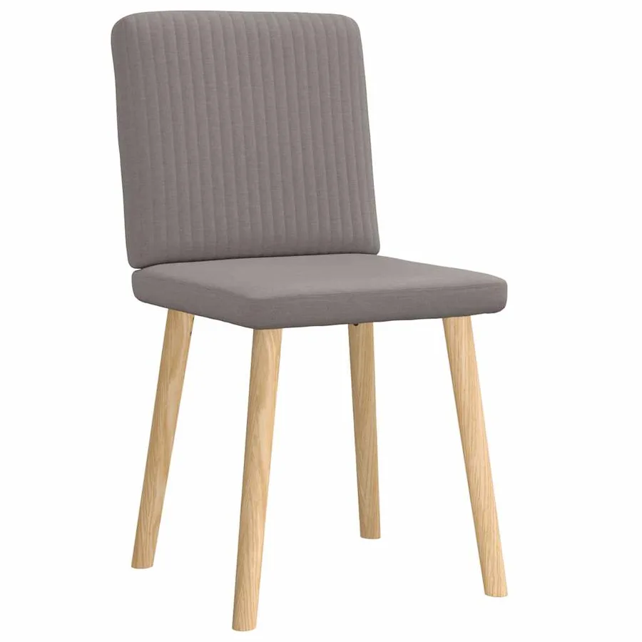 Chaises à manger lot de 2 taupe tissu - 3