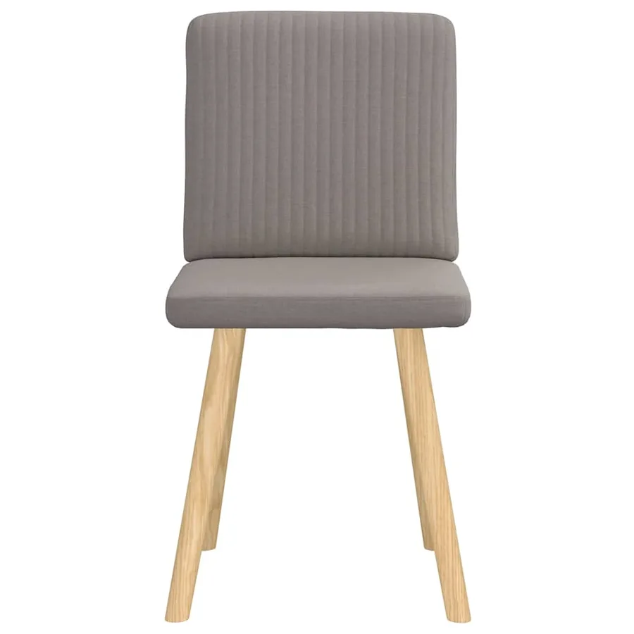 Chaises à manger lot de 2 taupe tissu - 4