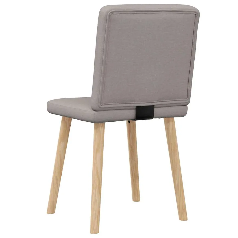 Chaises à manger lot de 2 taupe tissu - 6