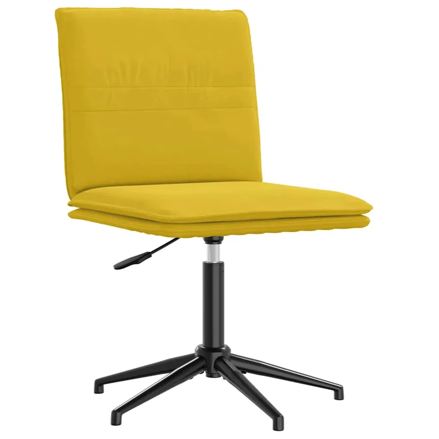Chaise à manger Jaune Velours - 2