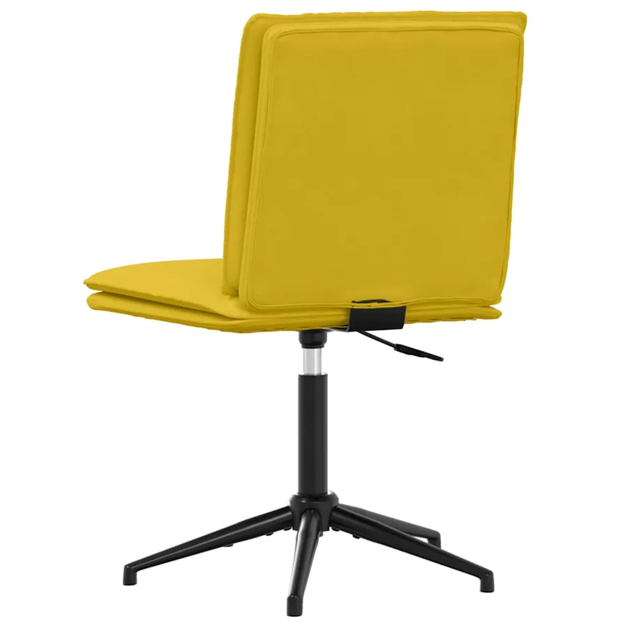Chaise à manger Jaune Velours - 5
