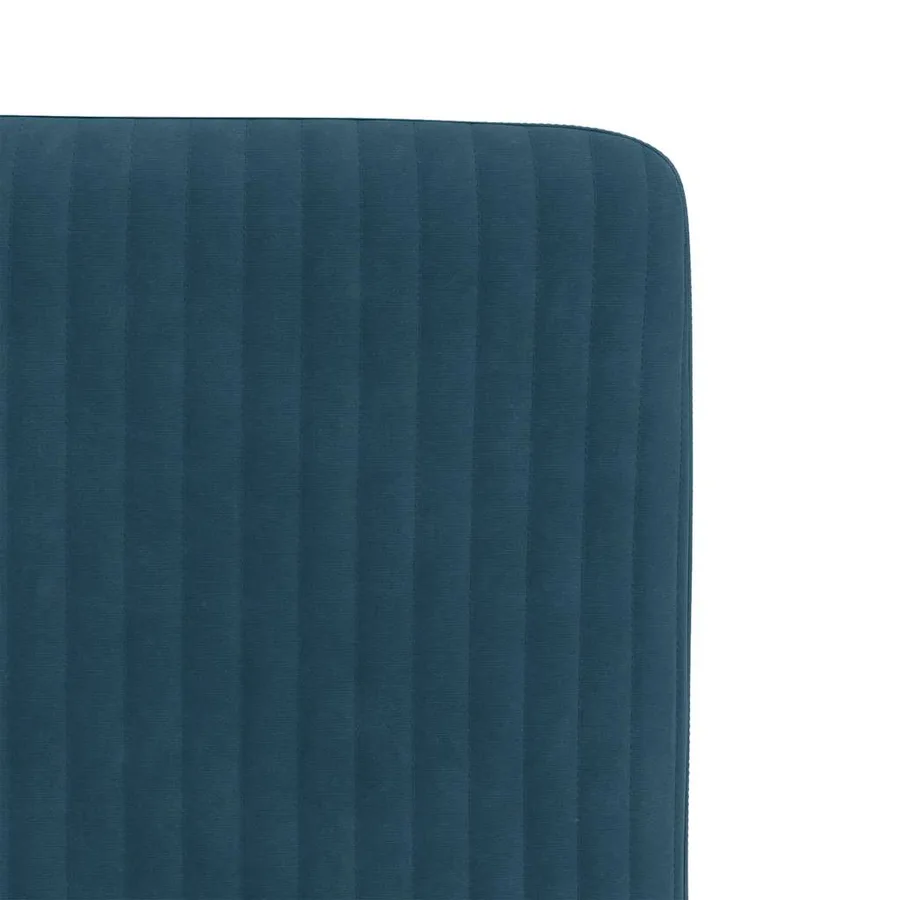 Chaises à manger lot de 4 Bleu Velours - 7