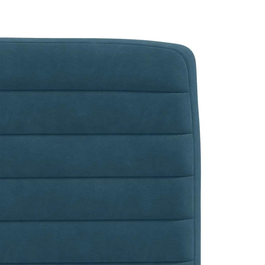 Chaises à manger lot de 2 Bleu Velours - 7