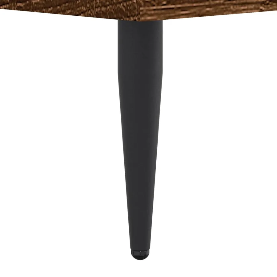 Cadre de lit sans matelas chêne marron 120x190 cm - 8