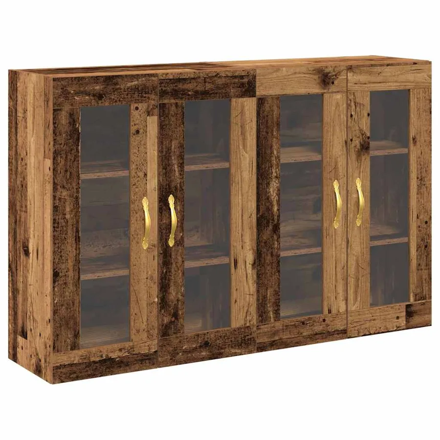Cabinets muraux 2 pcs Bois Ancien 69,5 x 34 x 90 cm - 2