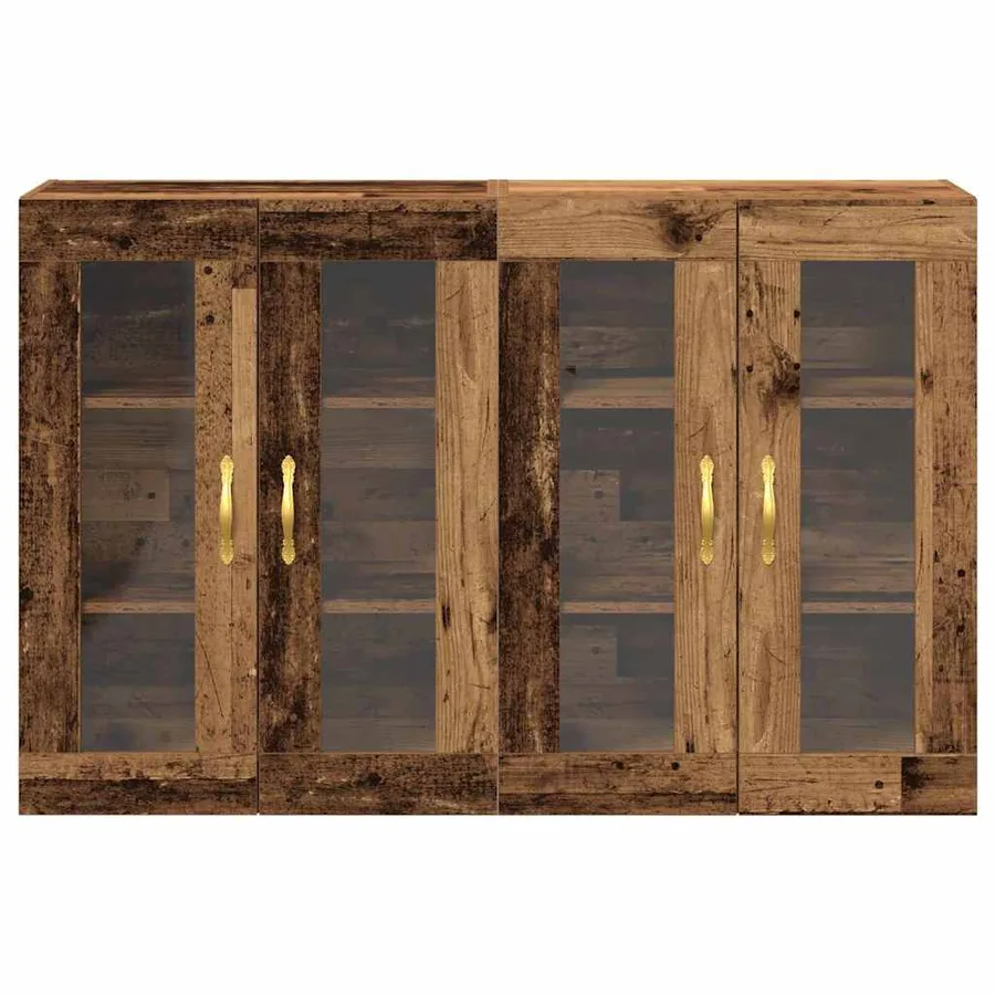 Cabinets muraux 2 pcs Bois Ancien 69,5 x 34 x 90 cm - 6