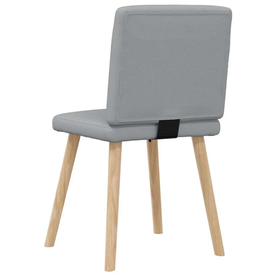 Chaises à manger lot de 6 gris clair tissu - 6