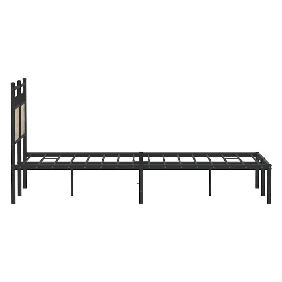 Cadre de lit sans matelas chêne sonoma 120x190 cm - 7