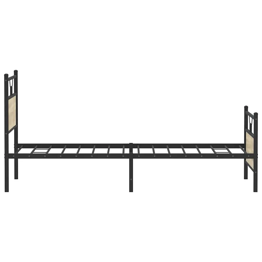 Cadre de lit sans matelas chêne sonoma 107x203 cm - 7