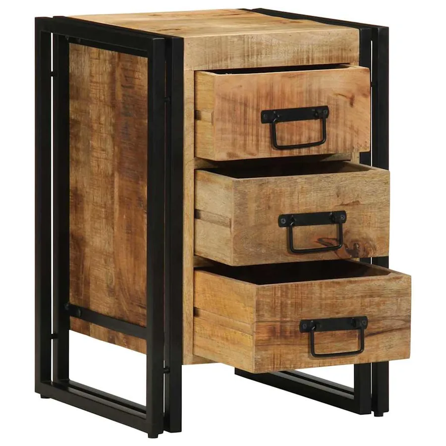 Cabinet de chevet Marron 40 x 40 x 59 cm Bois de mangue massif