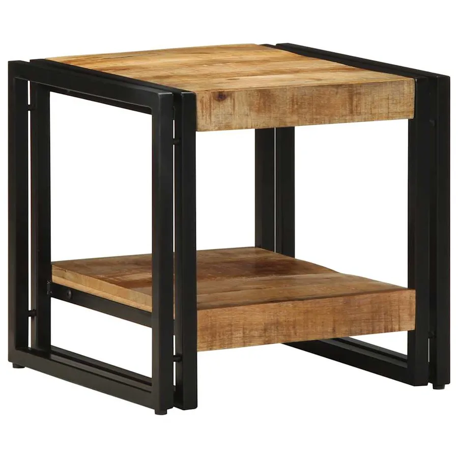Table basse Marron 40 x 40 x 38 cm Bois de mangue massif - 2