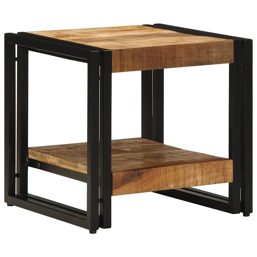 Table basse Marron 40 x 40 x 38 cm Bois de mangue massif - 3