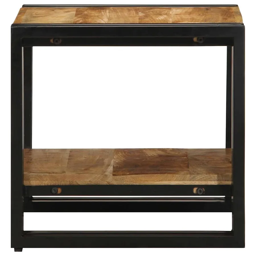 Table basse Marron 40 x 40 x 38 cm Bois de mangue massif - 5